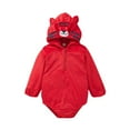thumbnail image 2 of QISIWOLE Infant Baby Cute New Baby Romper And Cute Autumn Hooded Jumpsuit summer sale, 2 of 9