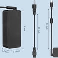 thumbnail image 2 of USB C Laptop Charger, 100W AC Laptop Power Adapter Replacement for Lenovo, ThinkPad, HP, Asus, Acer, MacBook, MSI, Dell,Toshiba,Universal Chromebooks Type C Power Cord, 2 of 3