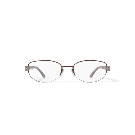 Sophia Loren Women's M231 Oval Prescription Eyeglasses with Case, Cognac