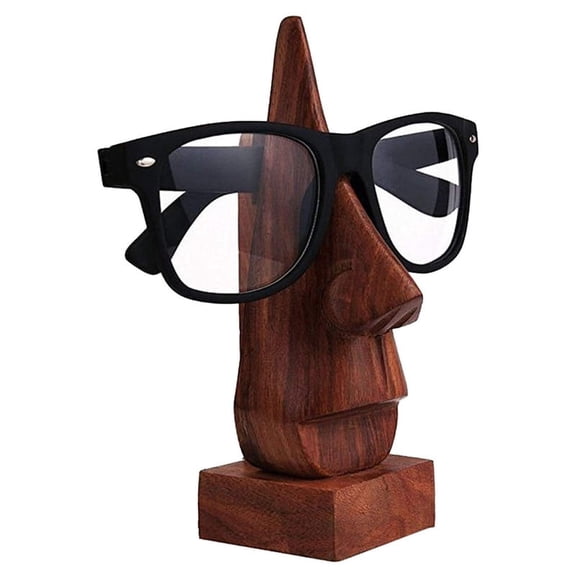 RATAN ENTERPRISES Handmade Wooden Nose Shaped Spectacle Specs Eyeglass Holder Stand