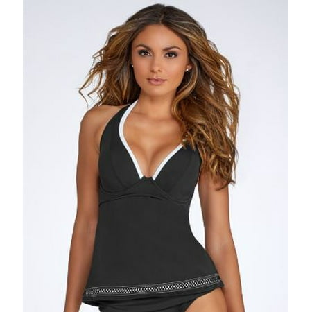 Sunsets Fine Line Halter Tankini Top D-DD Cups