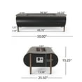 thumbnail image 4 of Jesse Resin Outdoor 50,000 BTU Rectangular Fire Pit (No Tank Holder), Dark Gray and Wood Pattern, 4 of 9