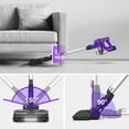 thumbnail image 5 of INSE Cordless Vacuum Cleaner, 30kPa 300W Powerful Suction Stick Vacuum Cleaner up to 45min Runtime, Rechargeable Battery Vacuum, 8-in-1 Lightweight Vacuum for Carpet Hard Floor Pet Hair, Purple, 5 of 8