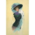thumbnail image 2 of Hamilton King 11x14 Black Ornate Wood Framed Double Matted Museum Art Print Titled: Violet (1907), 2 of 5