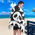 thumbnail image 5 of GZHJMY Panda Beach Towel Quick Dry Absorbent Bath Towels Sandproof Lightweight Towel for Gym Yoga Sports Swimming- 30x60in Washcloth, 5 of 7