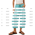 thumbnail image 4 of Migroa Women's Barrel Sweatpants Loose Fit Lounge Pants Womens Linen Baggy Harem Pants Wide Leg Lounge Drawstring Barrel Pants Casual Beach Trousers with Pockets Light Blue 2Xl, 4 of 6