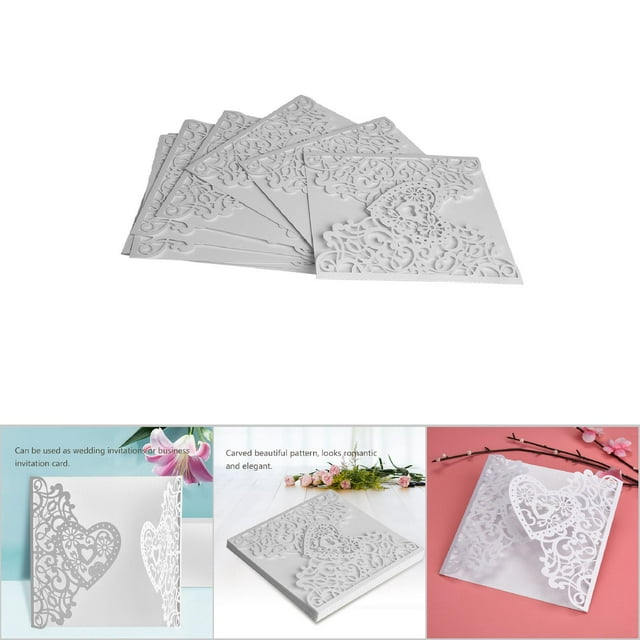 Wedding Invitation Cards Wedding Cards Paper 10Pcs Set European Style Carved for Personalized Business Wedding Invitation Cards Party #4