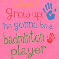 thumbnail image 2 of CafePress - Badminton_Player_Future - Cute Infant Bodysuit Baby Romper - Size Newborn - 24 Months, 2 of 3