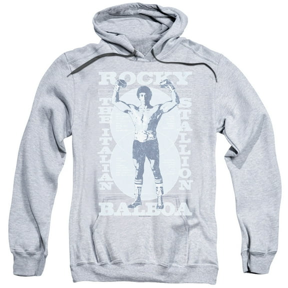Rocky Gun Show Adult Pullover Hoodie Sweatshirt Athletic Heather