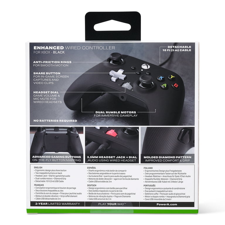 PowerA Enhanced Wired Controller for Xbox Series X|S - Black