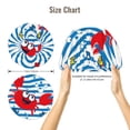 thumbnail image 5 of Naloa Red Funny Crab on Blue Stripe Adjustable Hair Bonnet for Sleeping, Hair Wrap Sleep Cap Turban for Women Men, Curly Straight Hair Long Large Braid Unisex, 5 of 6