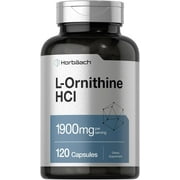 L Ornithine 1900 mg | 120 Capsules | by Horbaach
