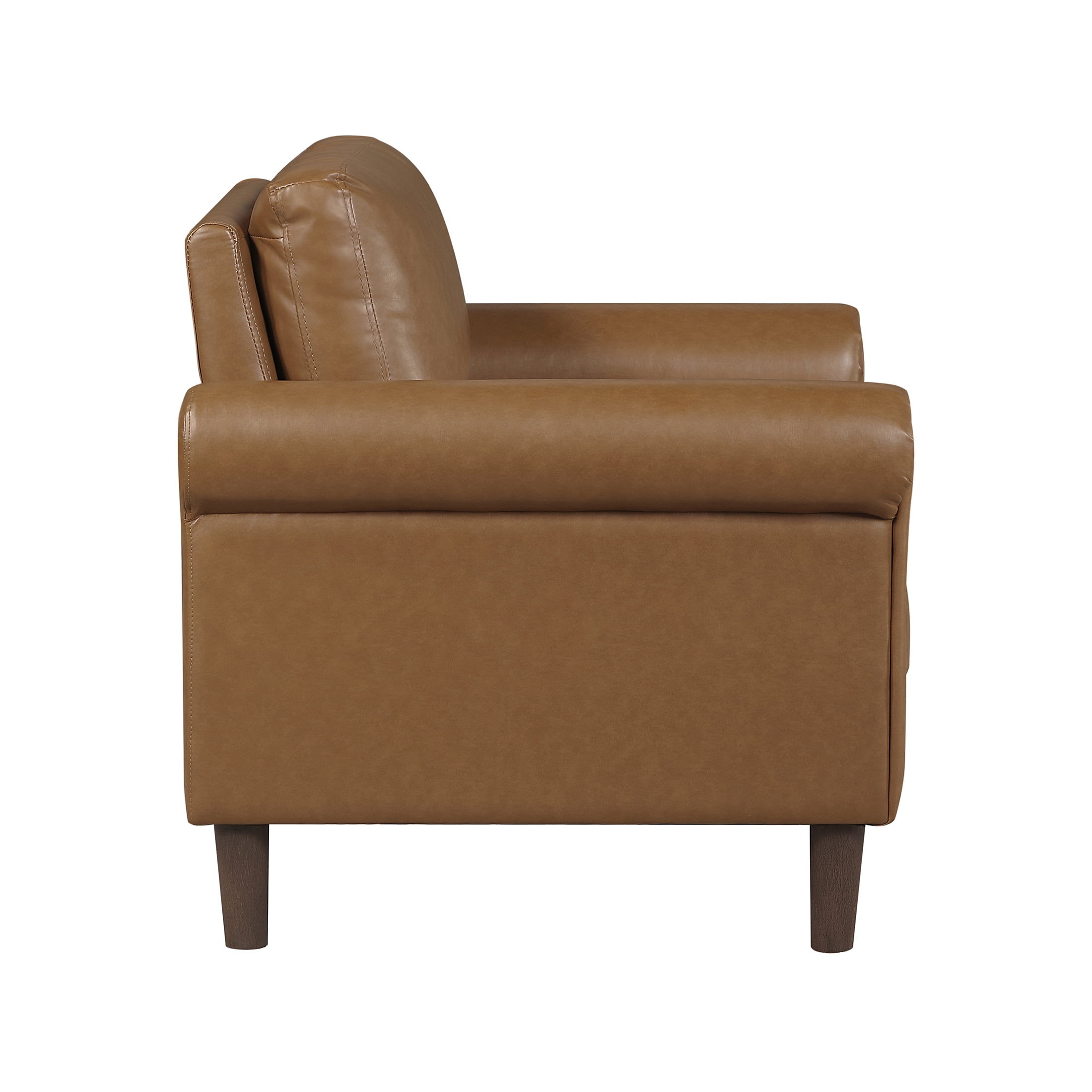 OakvillePark Marlinth Faux Leather Chair, Brown