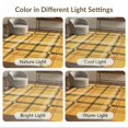 thumbnail image 7 of ODIKA 4'x6' Yellow Vibrant Classic Tartan Design Washable Area Rug Elegant Plaid with Timeless Appeal for Any Decor for Home Office, Under Desk, Non-Slip Chair-Friendly, Flatwoven, 7 of 7