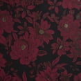 thumbnail image 3 of Zelouf Marinette Floral Jacquard  , Sewing, DIY, Crafts Fabric by the Yard, Black/wine, 10 Yard, 3 of 3