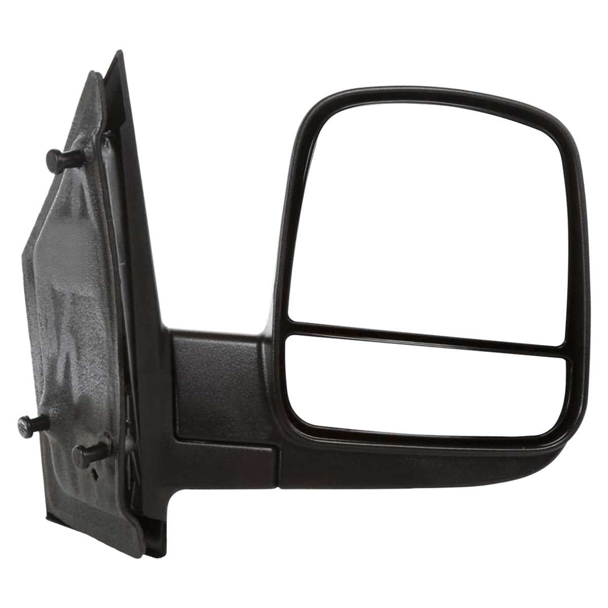 AutoShack Passenger Mirror Manual Folding Textured Black Replacement for  Chevrolet Express 2500 Express 3500 Express 1500 GMC Savana 3500 Savana  2500