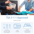 thumbnail image 2 of Neceser transparente PACKISM aprobado por la TSA con asa negra, 2 of 8