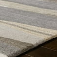 thumbnail image 3 of Hauteloom Skamokawa Wool Living Room, Bedroom Area Rug - Modern - Gray, Black, Brown - 8' x 10'-Kidney, 3 of 9