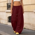 thumbnail image 6 of UAYOTSE Girls Sweatpants Baggy Barrel Pants Wide Leg Open Bottom Casual Sweat Pants with Pockets 5 15 Years,Sizes 6-7 Years, 6 of 6