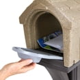 thumbnail image 3 of Mailbox Simplay3 Rustic Home de plástico con soporte para poste, arenisca, 3 of 8