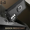 thumbnail image 4 of SaniMore for Samsung Galaxy A72 5G Case with Hidden Bracket Rugged Heavy Duty Protective [Hard PC Back + Silicone Bumper] Shokcproof Anti-drop Tri-layer Hybird Shell for Galaxy A72 5G, Black, 4 of 7