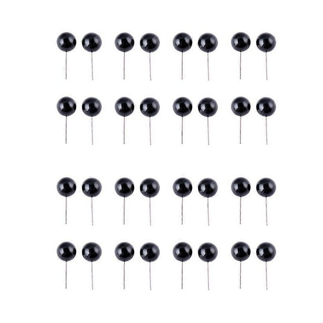 200pcs DIY Needle Style Dolls Eyes Plush Playthings Eyes Animals Doll Eyes Accessories for Art Craft Toys Supplies (6mm)