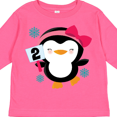 thumbnail image 4 of Inktastic 2nd Birthday Cute Penguin 2 Year Old Girl Girls Long Sleeve Toddler T-Shirt, 4 of 5