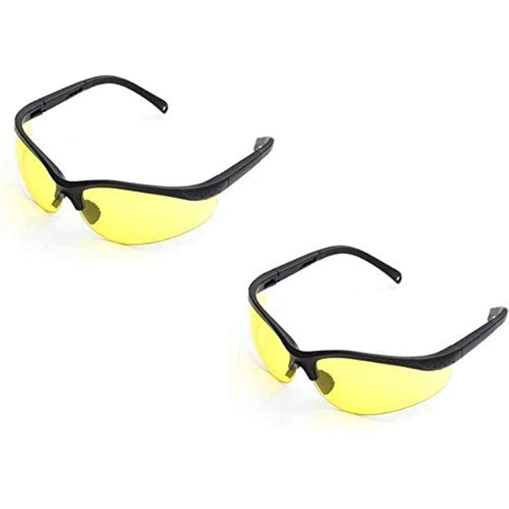 UV Protection Adjustable Safety Glasses with Yellow Tint Great For Use