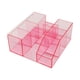 thumbnail image 2 of Organizador de pestañas, caja de almacenamiento, soporte para cosméticos, exhibidor acrílico, suministros de belleza transparente rosa, 2 of 9