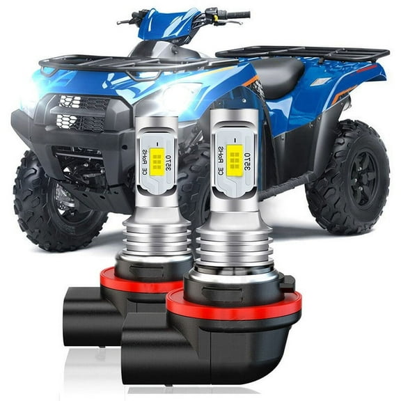 2 SUPER Bright LED Headlight For Kawasaki BRUTE FORCE 750 2012-2020 12V Bulbs
