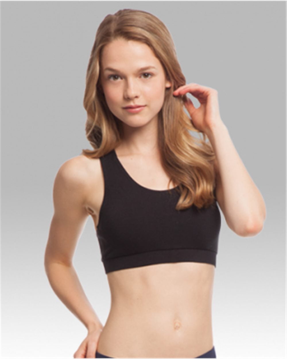 girl with sports bra