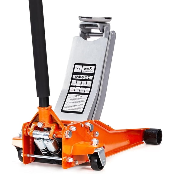 Ktaxon 3 Ton Floor Jack, Low Profile Hydraulic Car Jack for SUVs & Trucks, Orange
