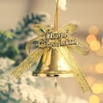 thumbnail image 2 of Gibobby Colgante de campana de plástico para decoración de árbol de Navidad, colgante pequeño, campana de plástico dorado como colgante, adornos navideños(GD3), 2 of 5