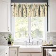thumbnail image 3 of Mid Century Modern Kitchen Curtain Valance, Geometry Bohemian Retro Abstract Rod Pocket Window Valance, for Bedroom Living Room Cafe Bathroom W54xL18in 1 Panels, 3 of 6