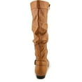thumbnail image 3 of Womens Pettra Flat Knee-High Boots - Cognac, 3 of 4