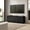 Black Grain, variant on Evelyn&Zoe Molly Rectangular Fluted TV Stand for TV's up to 75" in Brown Oak