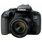 كاميرا Canon EOS 800D / Rebel T7i DSLR مع عدسة 18-55 مم + مجموعة فلتر إبداعي ، حقيبة كاميرا EOS + بطاقة Sandisk Ultra 64GB + 6AVE Electronics Cleaning Set ، والمزيد ( الطراز الدولي )