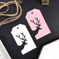 thumbnail image 4 of Etiquetas Kraft para manualidades navideñas, etiquetas de papel para envolver regalos, etiquetas colgantes, tarjetas de papel con ciervos de Papá Noel, suministros para fiestas de Navidad y Año Nuevo, 4 of 5