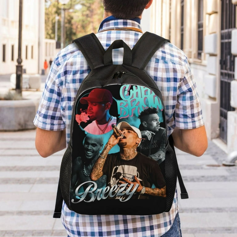 Chris Brown 16 In Men s Backpack Computer Backpack Travel Laptop Bag Stylish Lightweight Bookbag Vintage Backpack Outdoor Sports Daypack Backpack Multifunctional Rucksack Casual Daypack Walmart