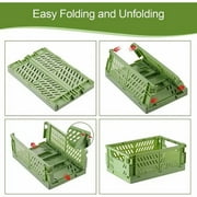6-Pack Mini Plastic Crates,folding storage crate,Mini Plastic Baskets for Office Organization