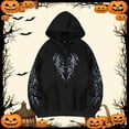 thumbnail image 2 of Wuxian Y2k Gothic Graphic Hoodies For Men Zip Up Sweatshirts Long Sleeve Streetwear, 2 of 4