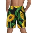 thumbnail image 4 of Gaeub Sunflower 1 Mens Swim Trunks Stretch Beach Shorts Quick Dry for Men Swim Shorts Swimwear with Pockets- XX-Large, 4 of 9