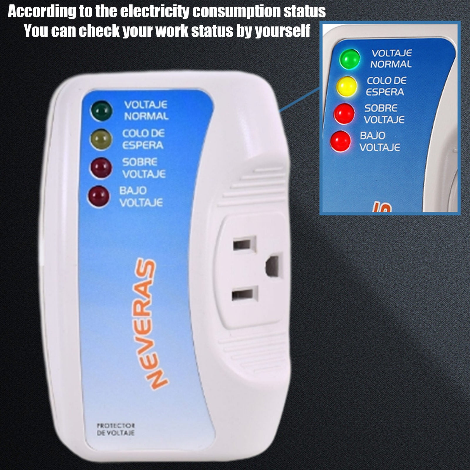 Bdday 12A Voltage Surge Protector With Overload And Short Circuit Protection Is Suitable For Small Power Devices Such As Television Computers And Refrigerators.