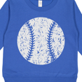 thumbnail image 3 of Inktastic Distressed Baseball in White Toddler Sweatshirt, 3 of 4