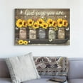 thumbnail image 4 of Vintage Sunflower Wall Art Canvas Christian Scripture Decor Print God Says You Are Painting Framed Modern Artwork For Living Room Bedroom Bathroom Office Home 16x20 In, 4 of 7
