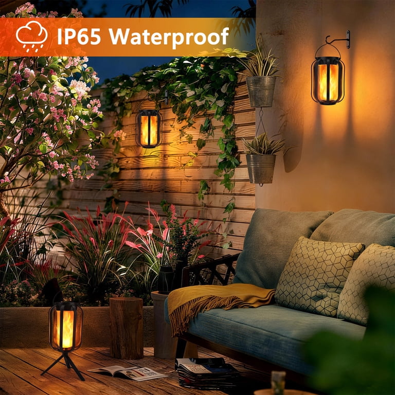 Toodour Solar Hanging Lanterns 2 Pack With 4 Lighting Modes photo 3