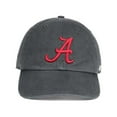 thumbnail image 2 of Men's '47 Charcoal Alabama Crimson Tide Clean Up Adjustable Hat, 2 of 4