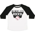 thumbnail image 3 of Inktastic Cleveland Rocks with Baseball Boys or Girls Toddler T-Shirt, 3 of 5