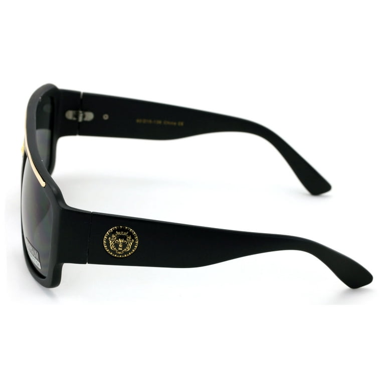 Sunglasses with lion head on cheap side