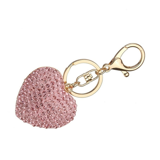 High Heel Shoe Keychain Rhinestone Crystal Purse Car Key Chain Gift Girl  Bag Decorative Alloy Keyring